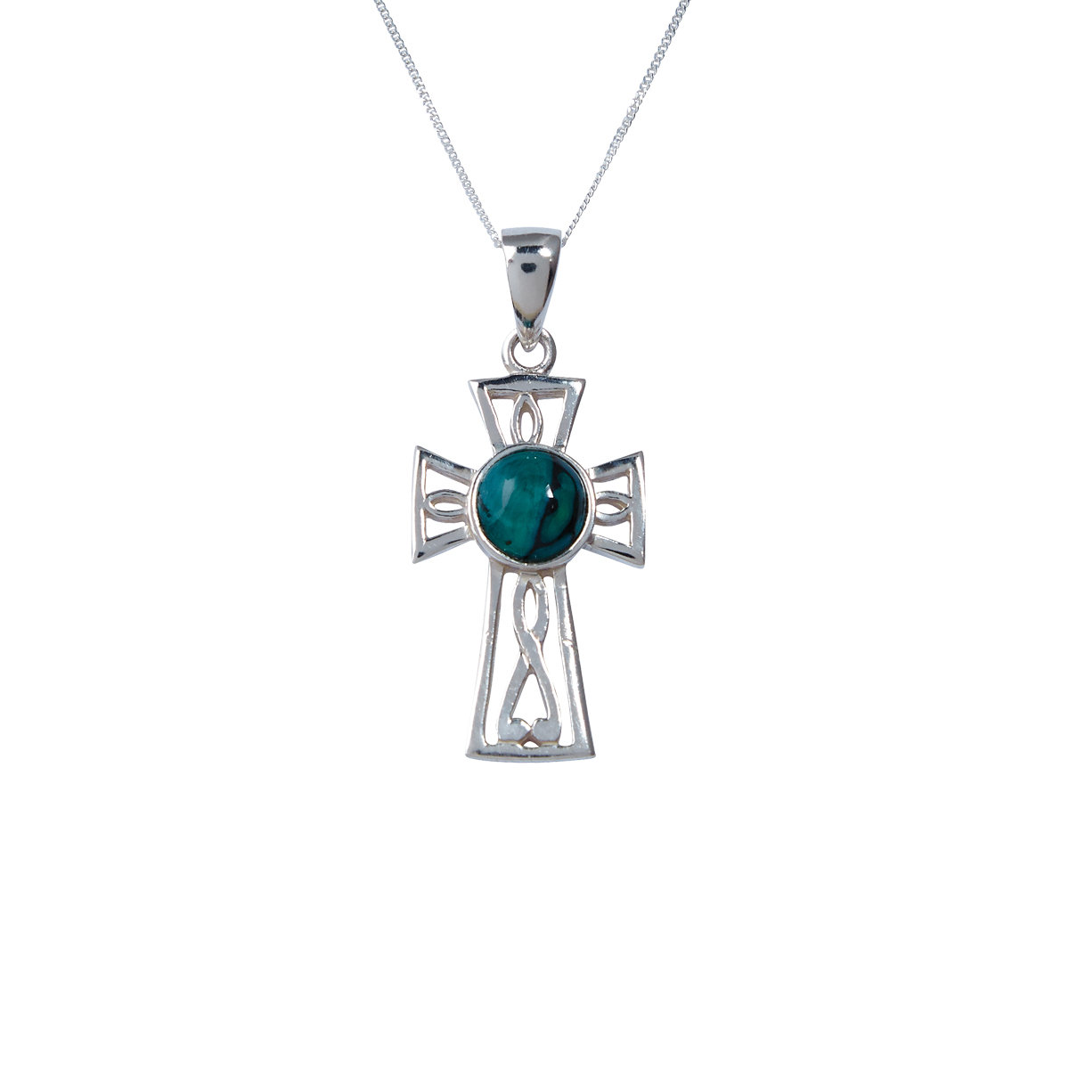 Gothic Celtic Cross Silver Pendant - Sterling Silver | Heathergems
